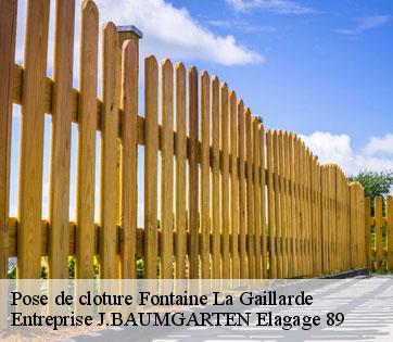 Pose de cloture fontaine-la-gaillarde-89100 Entreprise J.BAUMGARTEN Elagage 89