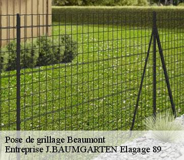 Pose de grillage  beaumont-89250 Entreprise J.BAUMGARTEN Elagage 89