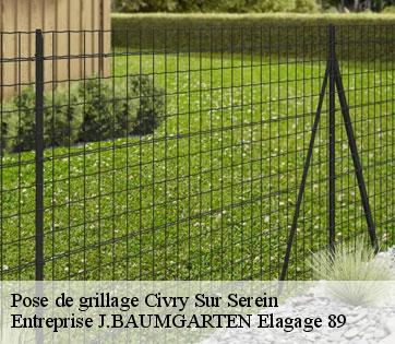 Pose de grillage  civry-sur-serein-89440 Entreprise J.BAUMGARTEN Elagage 89